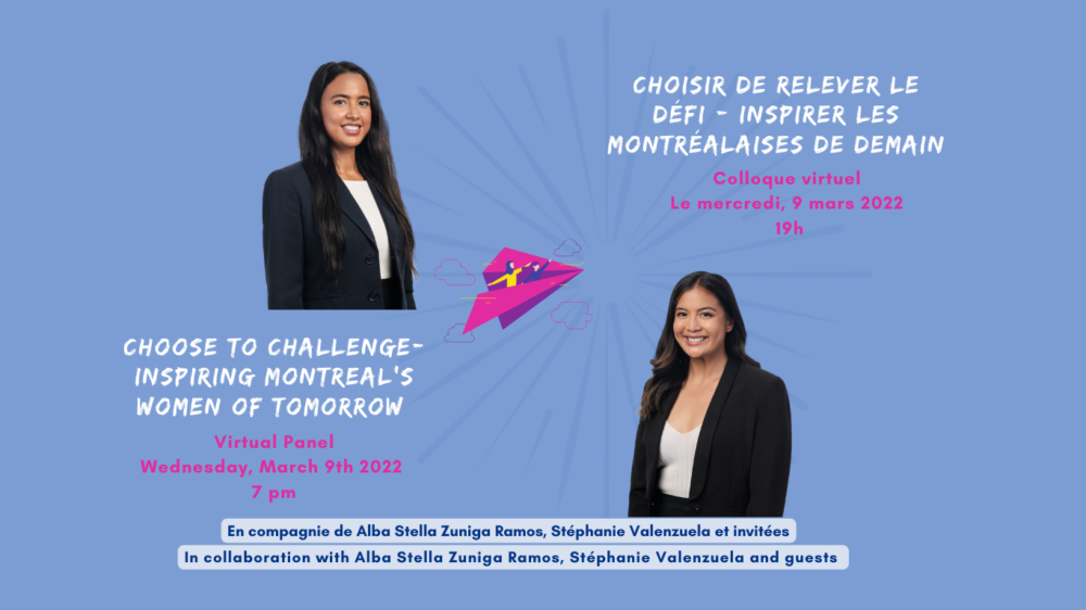 Virtual panel: Choose to challenge – Inspiring Montreal’s women of tomorrow