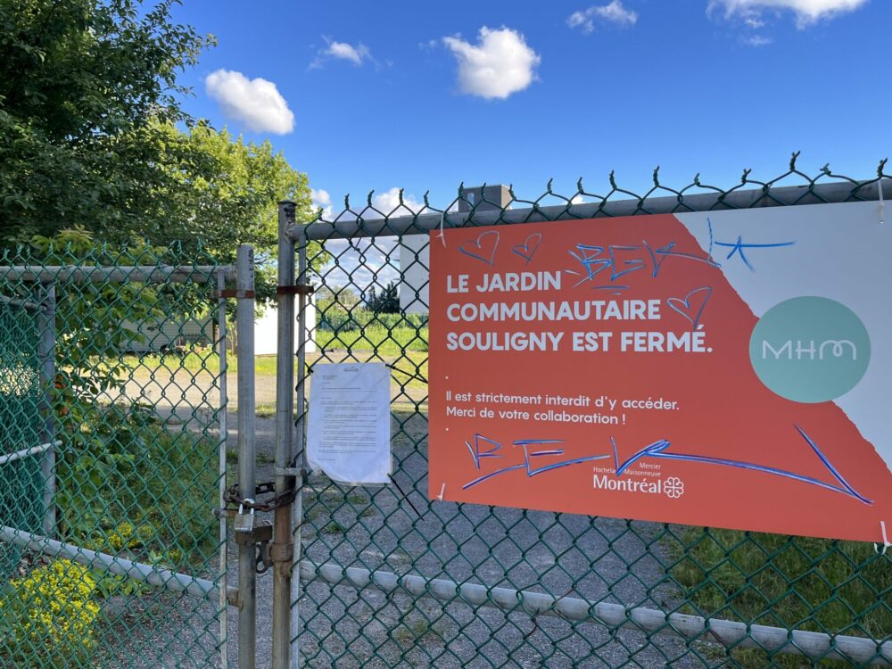 Pétition pour la réouverture du jardin communautaire Souligny