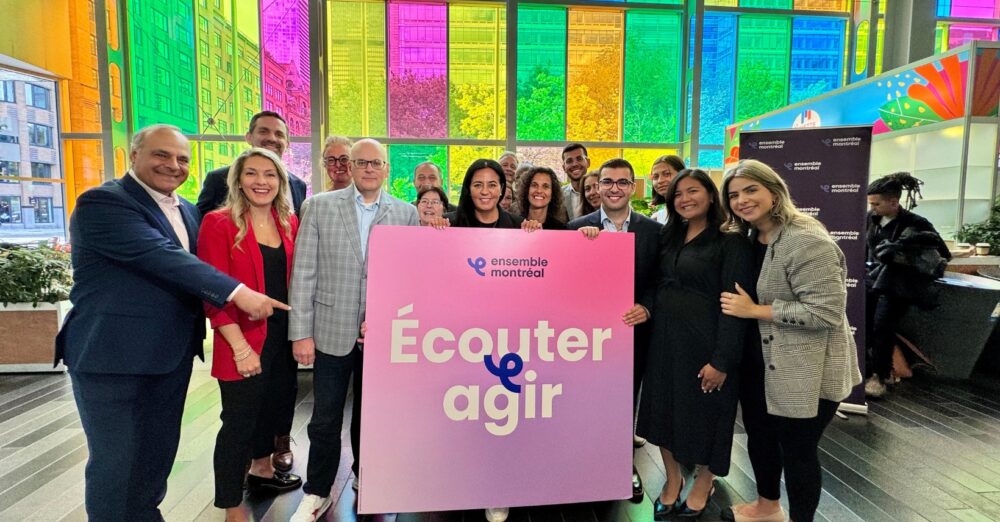 Soraya Martinez Ferrada dévoile Écouter & Agir, le slogan de campagne d’Ensemble Montréal